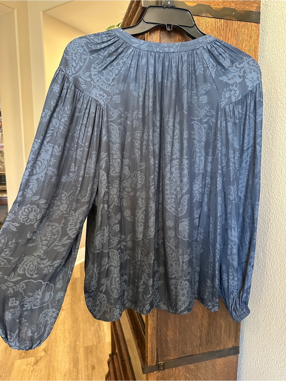 Current Air Blue Long-Sleeve Blouse - Picture 5 of 5